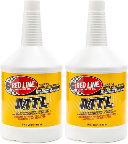 Red Line (50204) SAE 75W80 API GL-4 Manual Transmission and Transaxle Lubricant - Car Gear Oil - 1 Quart Bottle in Saudi Arabia