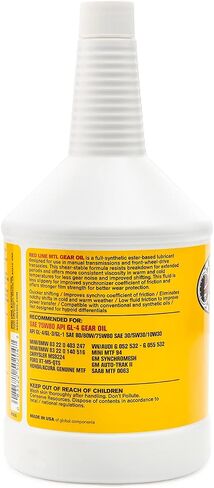 Red Line (50204) SAE 75W80 API GL-4 Manual Transmission and Transaxle Lubricant - Car Gear Oil - 1 Quart Bottle in Saudi Arabia