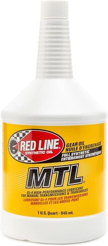 Red Line (50204) SAE 75W80 API GL-4 Manual Transmission and Transaxle Lubricant - Car Gear Oil - 1 Quart Bottle in Saudi Arabia
