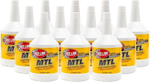 Red Line (50204) SAE 75W80 API GL-4 Manual Transmission and Transaxle Lubricant - Car Gear Oil - 1 Quart Bottle in Saudi Arabia