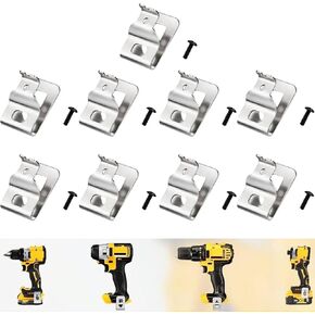9-Pack Belt Clip Hook for Dewalt N268241 - Compatible with 20V Power Tools Including DCD980, DCD985, DCD980L2, & DCD985L2