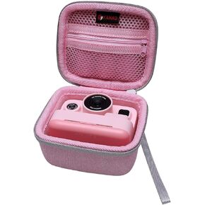 حافظة كاميرا XANAD للأطفال متوافقة مع ESOXOFFORE وMINIBEAR وDylanto وWEEFUN والمزيد من الكاميرا الفورية لكاميرات الفيديو الرقمية للأطفال - حقيبة حمل صلبة زرقاء in Kuwait