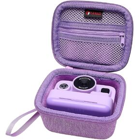 XANAD Kids Camera Case Compatible with ESOXOFFORE, MINIBEAR, Dylanto, WEEFUN and More Instant Camera for Kids Digital Video Cameras - Blue Hard Carrying Bag