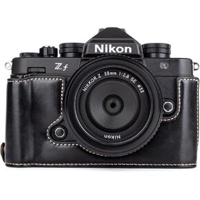 MUZIRI KINOKOO Nikon Z f Zf Case, PU Leather Protective Case Compatible for Nikon Z f/Zf Camera - with Hand Grip and Opening Bottom Design - Coffee in Kuwait