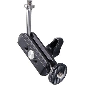 Mini Magic Arm with Dual Universal Ball Head, Adjustable Magic Arm for Monitor, Microphone, LED Video Light (Max Vertical Load 5.29lb/2.4kg)