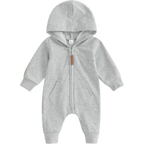 Ledy Champswiin Fall Baby Clothes Newborn Boy Girl Hoodie Romper Long Sleeve Jumpsuit Winter Infant One Piece Outfit