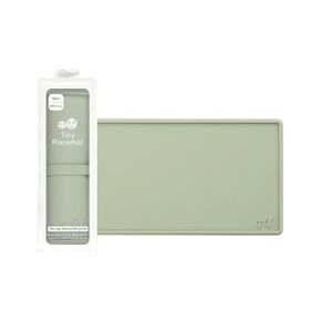 ezpz Tiny Placemat - 6 Months+ (Blush) - Non-Slip, 100% Silicone Placemat for Toddlers and Babies - Fits on Most Highchair Trays - Rolls-Up - Dishwasher Safe