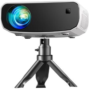 Mini Projector, 2024 Upgraded CiBest 1080P Full HD Portable Projector, 15000L Outdoor Projector for Home Theater Movie Projector, Projector 4K Compatible with HDMI, VGA, USB, TV Stick, Laptop