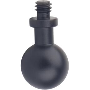 Aluminum 17mm Ball Adapter with1/4 inch Threaded Stud, Compatible with Garmin GPS Mount and 17mm Socket Phone Mount, All Metal Last Long
