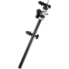 Telescopic Reflector Holder, Extendable Boom Arm, Background Crossbar 21.65" to 53.15", 360° Swivel Reflector Bracket with 1/4" Screw Head for Photo Product Portrait Studio Outdoor Photography