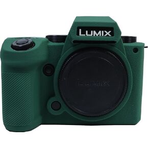 S5 II Case, BMAOLLONGB Fullbody Ultra-Thin Lightweight Rubber Soft Silicone Housing Case Bag Cover for Panasonic Lumix S5 Mark II (Black)