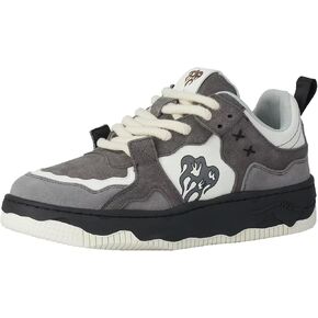 MONSTER VALLEY Sneakers for Women and Men Low Top Lace up Skate Shoe Casual Unisex Sneaker