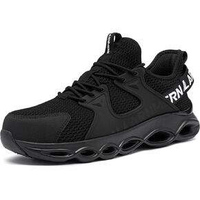 LARNMERN Steel Toe Shoes for Men Women Lightweight Comfortable Sneakers Breathable Indestructible Work Shoes