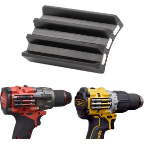 Magnetic Bit Holder for Drill and Impact Drivers - with 3M Adhesive - Fits most Drills: Milwaukee, Dewalt, Ryobi, Klein, Bosch