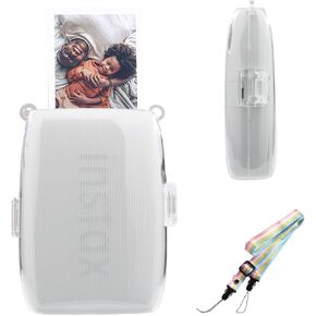 Clear Protective Case For Fujifilm Instax Mini Link 3 Smartphone Printe,Mini Link3 Case Instax Mini Link3 PC Case With Strap