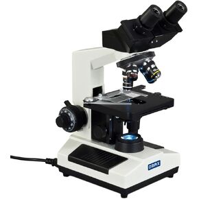 OMAX 40X-1000X Lab Binocular Compound Microscope with Replaceable LED Light