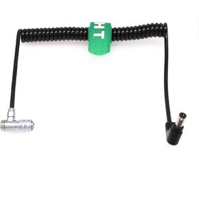 12V DC Barrel Right Angle Rotate Power Cable for Blackmagic Cinema Camera BMCC 6K, Pocket BMPCC 4K 6K Pro Coiled