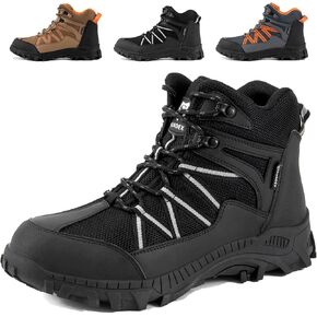 SUADEX Steel Toe Boots for Men Work Construction Safety Boots for Men Composite Toe Work Boots for Men Indestructible Steel Toe Boots