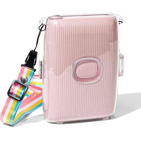 Fujifilm Instax Mini Link 2 Printer Case - Protective Case Cover for Fujifilm Instax Mini Link 2 smartphone printer with Shoulder Strap - Clear