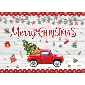 7x5FT Merry Christmas Backdrop Christmas Photo Backdrop White Christmas Wood Backdrop Christmas Wall Backdrop for Party Xmas Banner F227