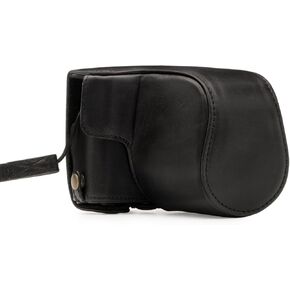 MegaGear Canon EOS M100, M200 (15-45mm) Ever Ready Leather Camera Case and Strap, with Battery Access - Light Brown - MG1327