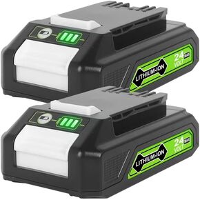 2 Pack 24V 3.5Ah Replacement Battery for Greenworks 24V Battery 29842 29852 BAG708 BAG711 Compatible with Greenworks 24V Cordless Tools 20352 22232 2508302