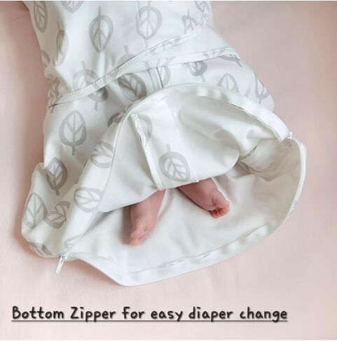 Little Lamsal's Newborn Sleep Sack Baby Swaddle, Swaddle me 3-Way Adjustable Wearable Blanket,100% Cotton Swaddling Wrap, Cocoon Sack Swaddler for Infant Boys & Girls, 0-3 Months, 6-12 lbs, 1-1.5 Tog in Saudi Arabia