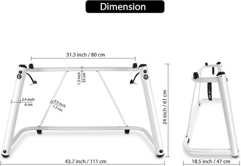 Keyboard Stand Piano Z Style Heavy Duty Keyboard Stand 12 Levels Adjustable and Portable Piano Keyboard Stand Suitable for 54 61 and 88 Keys Electric Keyboards Digital Pianos for Student Adult(Black) in Saudi Arabia