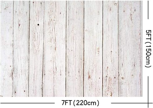 White Wood Photo Photography Backdrop,Yeele 10x8ft Vinyl Vintage Worn Wooden Plank Wall Floor Background,Baby Shower Birthday Party Cake Table Decoration Banner Newborn Kids Portrait Photoshoot Prop in Kuwait