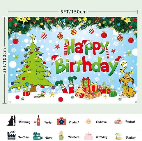 عيد الميلاد عيد ميلاد خلفية عيد ميلاد سعيد عيد الميلاد خلفية راية الأحمر والأخضر عيد الميلاد حفلة عيد ميلاد زينة للأطفال عيد الميلاد موضوع التصوير خلفية 5x3ft in Kuwait