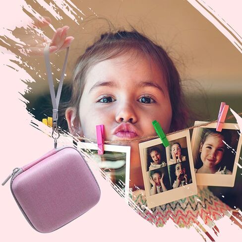 حافظة كاميرا XANAD للأطفال متوافقة مع ESOXOFFORE وMINIBEAR وDylanto وWEEFUN والمزيد من الكاميرا الفورية لكاميرات الفيديو الرقمية للأطفال - حقيبة حمل صلبة زرقاء in Kuwait