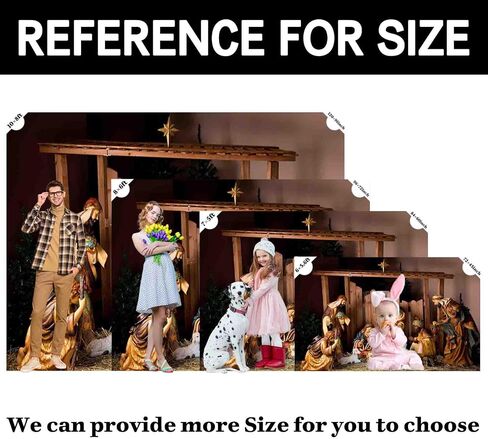 YCUCUEI 7x5ft Polyester Birth of Jesus Photography Backdrop Christmas Nativity Manger Scene Figurine Background Family Church Party Decorations Photo Booth Props Tapestry in Saudi Arabia