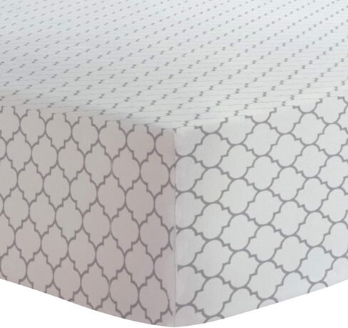 Kushies Changing Pad Cover for 1" pad, 100% Breathable Cotton, Made in Canada, Grey in Saudi Arabia