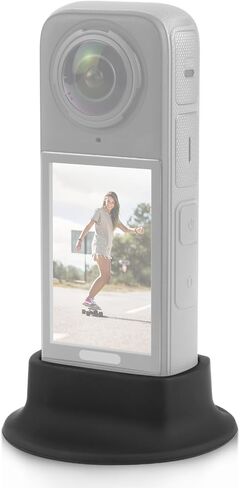 PULUZ كاميرا جبل قاعدة حامل لInsta360 X4، سيليكون عدم الانزلاق دعم محول لInsta 360 X4 اكسسوارات سطح المكتب جبل in Kuwait