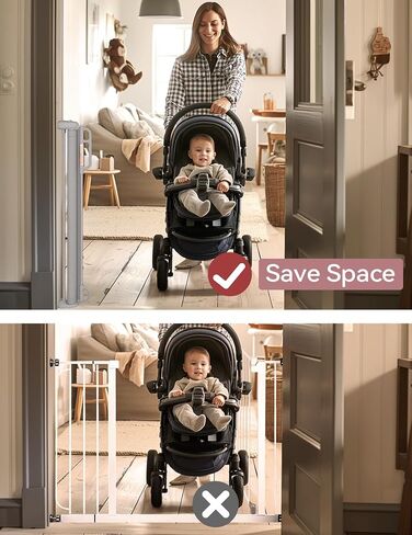 بوابة أطفال قابلة للسحب، بوابات أطفال شبكية واسعة للغاية من Momcozy للسلالم، بطول 83.82 سم، تمتد إلى 182.88 سم، بوابة للكلاب الأليفة للمداخل والسلالم والممرات، داخلي/خارجي in Kuwait