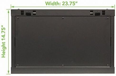 نايفي بوينت خزانة خادم 9U تثبت على الحائط تتضمن مروحتين وباب زجاجي بقفل وألواح جانبية قابلة للازالة - خزانة شبكة 9U بعمق 17.7 انش، رف خادم 19 انش لمعدات تكنولوجيا المعلومات والصوت/الفيديو in Kuwait