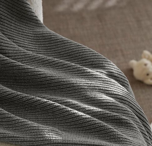 بطانية أطفال من BOLL & BRANCH - دقيق الشوفان المنقط - قطن عضوي 100٪ خالي من السموم - يمكن غسلها في الغسالة - ناعمة، قابلة للتنفس - 30 بوصة × 40 بوصة in Kuwait