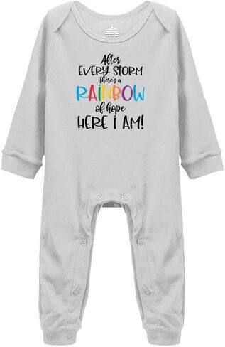 After Every Storm There Is A Rainbow Infant Rompers Newborn Playsuit in Kuwait