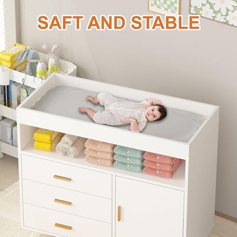 خزانة ملابس أطفال مع طاولة تغيير حفاضات، طاولات تغيير حفاضات مع 3 أدراج وأرفف، خزانة أطفال مع سطح طاولة تغيير، خزانة ملابس لغرفة الأطفال، محطة تغيير حفاضات خشبية in Kuwait