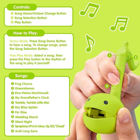 Otamatone Melody Series Japanese Electronic [Mini Size] Musical Instrument [11 Pre-Programmed Songs] Portable Synthesizer from Japan by Maywa Denki [English Instruction], Red in Saudi Arabia
