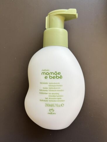 natura - Mamãe e Bebê Baby Fast Absorbing Moisturizer - 100% Vegan - Vegetable Oil & Cupuaçu Butter - 98.8% Natural Origin - All Skin Types - Cruelty Free - Baby Essentials - 6.7 fl oz (200ml) in Saudi Arabia