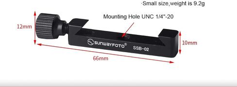 شريط توقف مؤشر SUNWAYFOTO SSB-02 للسكك الحديدية المتوافقة مع Arca/RRS Sunway Nodal SSB2 in Kuwait