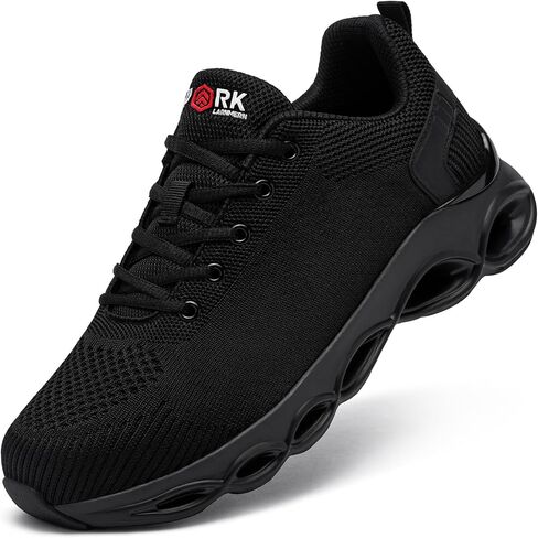 أحذية LARNMERN بمقدمة فولاذية للرجال والنساء، أحذية رياضية خفيفة الوزن ومريحة ومسامية، أحذية عمل غير قابلة للتدمير in Kuwait