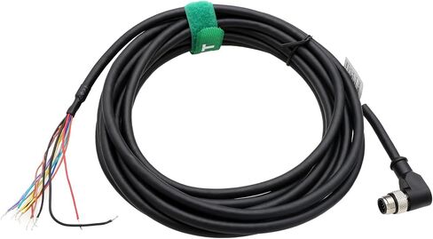 M12 GPIO Power Cable for Zebra FXR90 KATHREIN RRU ARU RFID Code Reader, Machine Vision Encoder Actuator Sensor Automation, A-Coded 12-Pole Male to Flying Leads 3m in Saudi Arabia