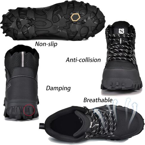 أحذية SUADEX من الفولاذ لأصابع القدم للرجال أحذية سلامة العمل للرجال أحذية عمل بمقدمة مركبة للرجال أحذية غير قابلة للتدمير من الفولاذ in Kuwait