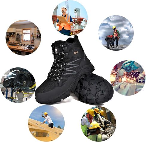 أحذية SUADEX من الفولاذ لأصابع القدم للرجال أحذية سلامة العمل للرجال أحذية عمل بمقدمة مركبة للرجال أحذية غير قابلة للتدمير من الفولاذ in Kuwait