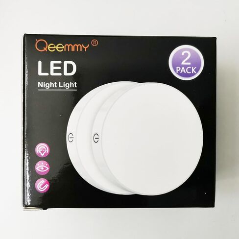 Dimmable Touch Light, 3000K Rechargeable Touch Lights Stick on, Closet Light with 1000mAh Large Battery, Tap Lights for Closet, Cabinet, Counter, Kitchen, Bedroom and Wall(2 Pack) in Saudi Arabia