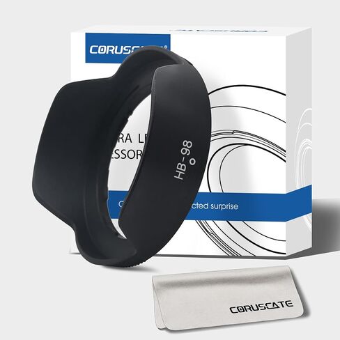 46mm camera lens Hood,HB-N40 lens Hood Compatible for NIKKOR Z DX 16-50mm f/3.5-6.3 VR Lens,or Z50 Zfc Camera+1pcs Lens cleaning cloth in Kuwait