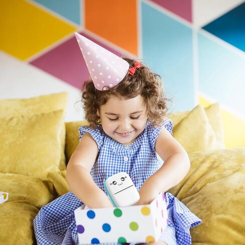 طابعة ملصقات جيب صغيرة 13 لفة من الورق، طابعة حرارية صغيرة لاسلكية تعمل بالبلوتوث للهاتف iOS Android، جراب طباعة محمول بدون حبر لملصقات الملاحظات والصور هدية للأطفال (PK) in Saudi Arabia
