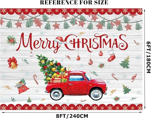 7x5FT Merry Christmas Backdrop Christmas Photo Backdrop White Christmas Wood Backdrop Christmas Wall Backdrop for Party Xmas Banner F227 in Saudi Arabia